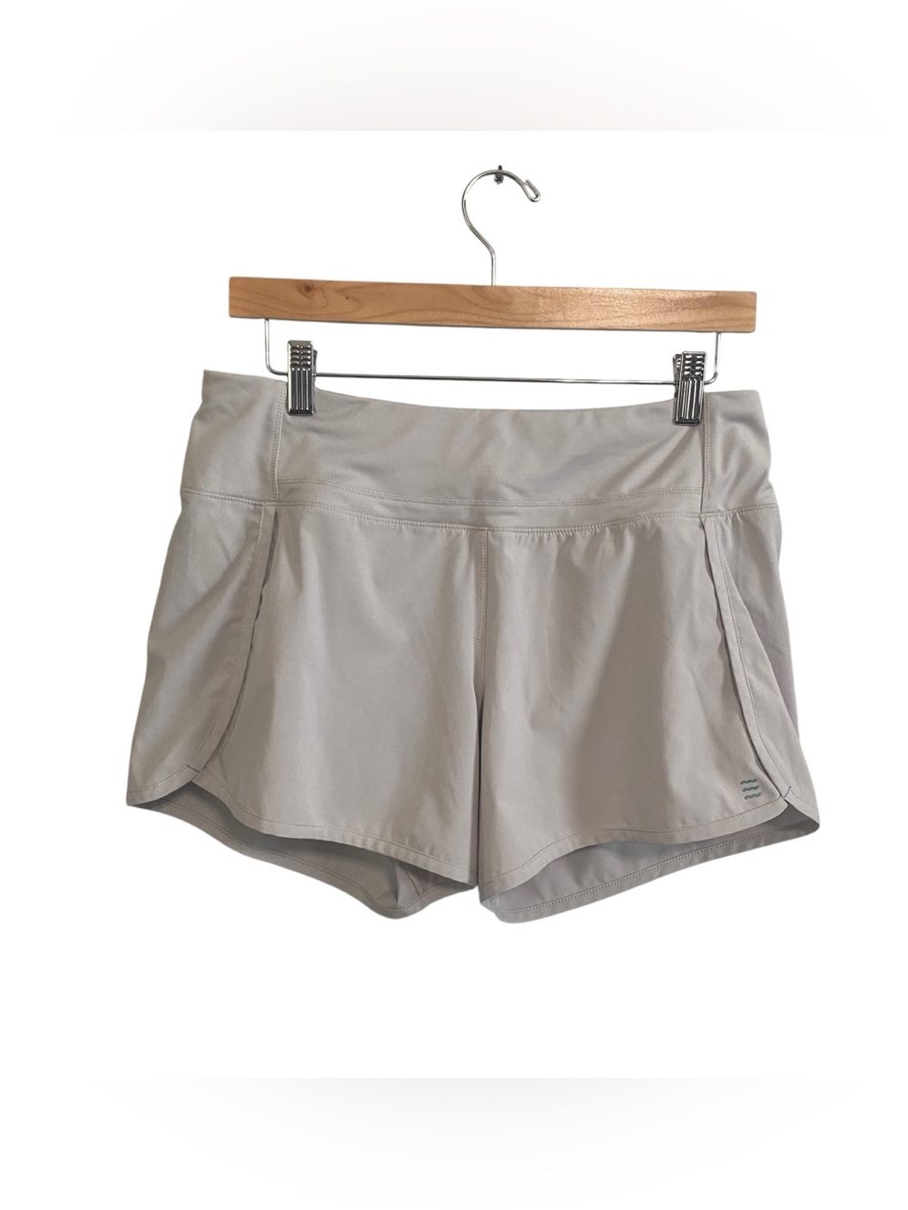 Free Fly Neutral Nude Lined Bamboo Athletic Mid Rise Shorts Size Medium